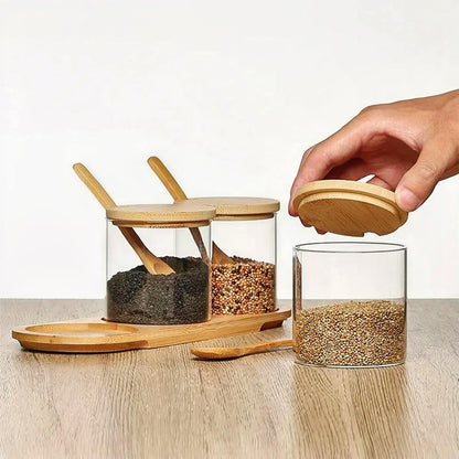 Hector Stacking Canisters With Rack Set